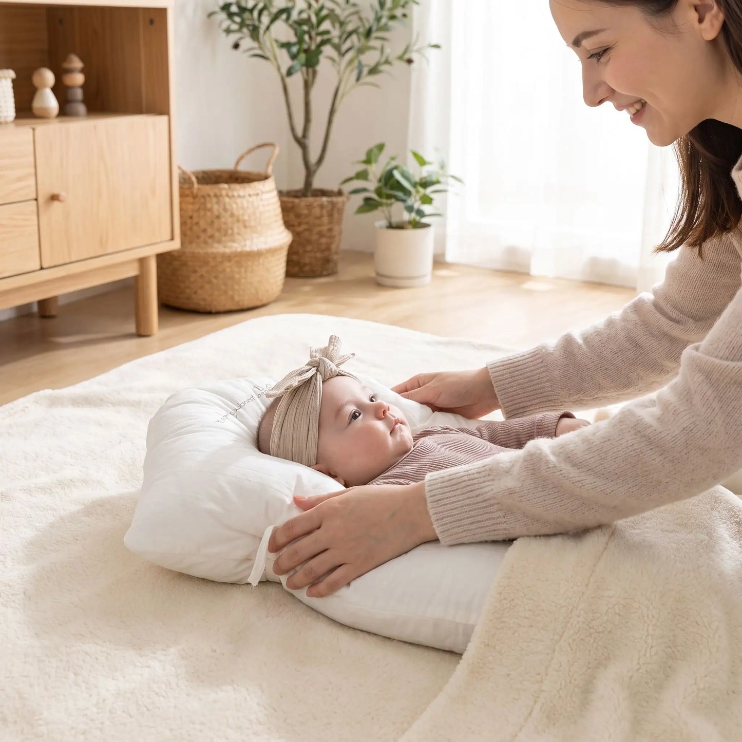 Oreiller de Coiffure Bébé Premium™